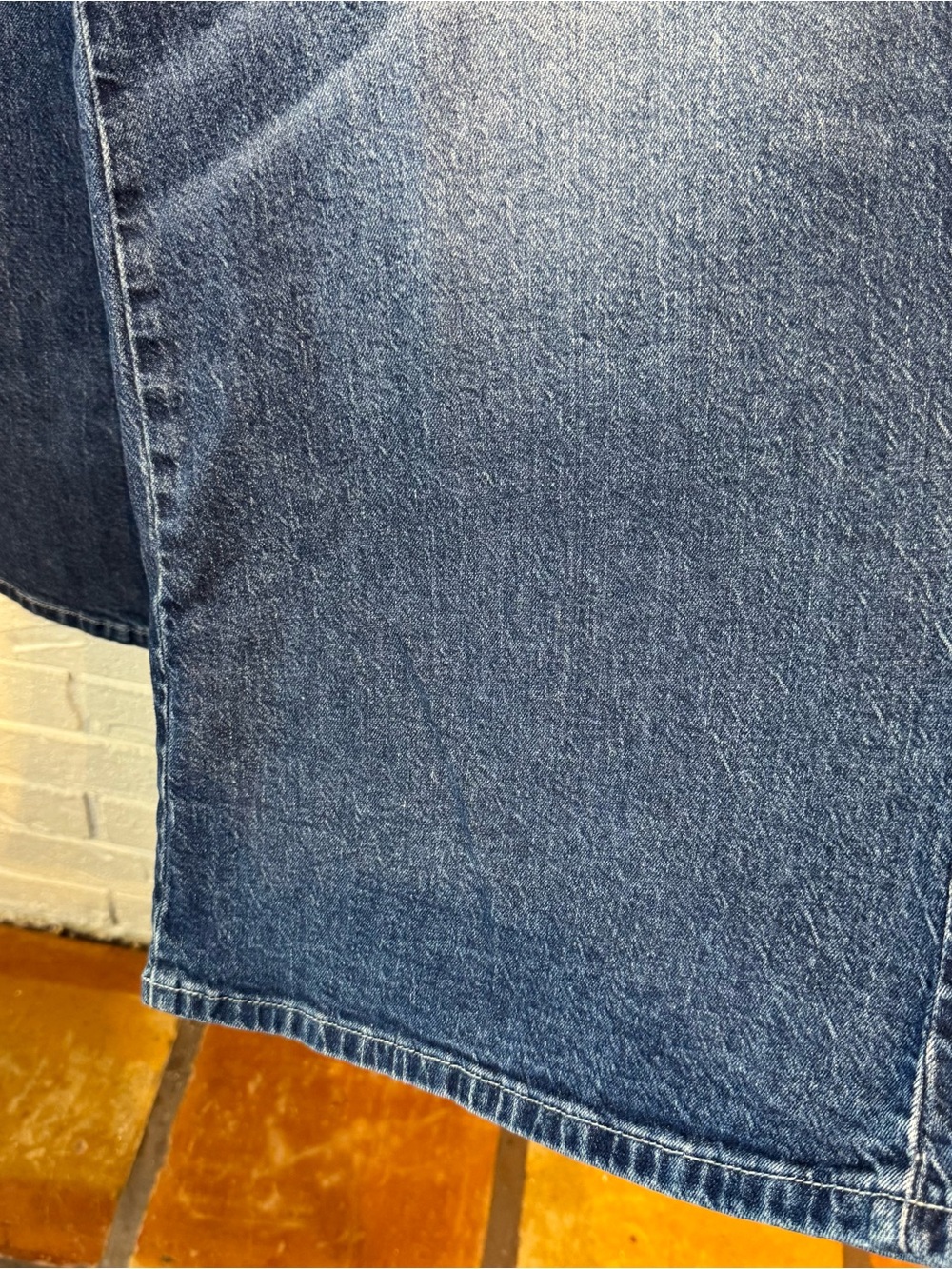 Pilcro High Rise Super Wide Leg Blue Jeans - Picture 10 of 13